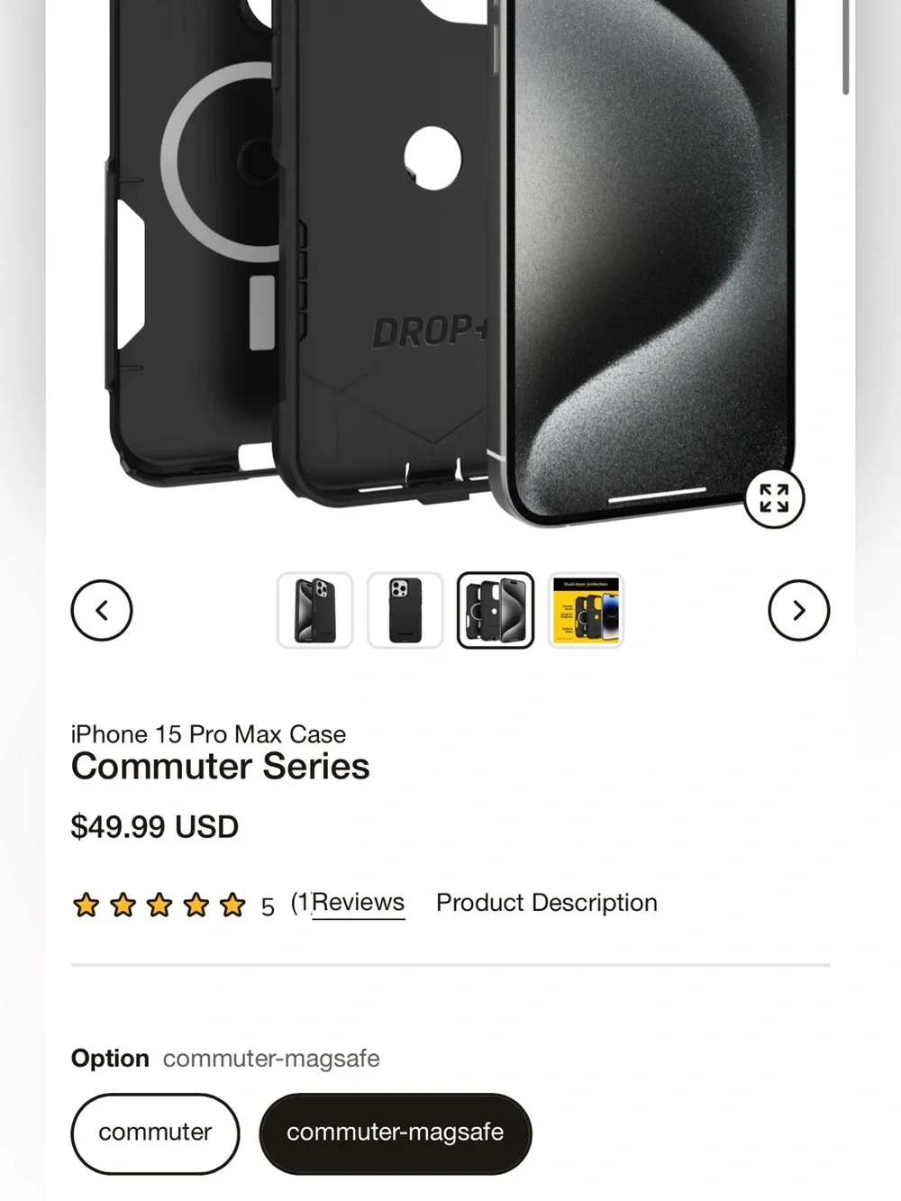 NEW Otterbox MagSafe Commuter+ iPhone 15 PRO Case